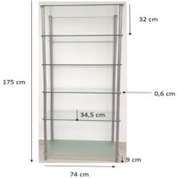 VITRINA EXPOSITORA DE CRISTAL A MEDIDA EN MADRID